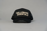 Load image into Gallery viewer, Staple Logo Millionaire Essentials Black Trucker Hat
