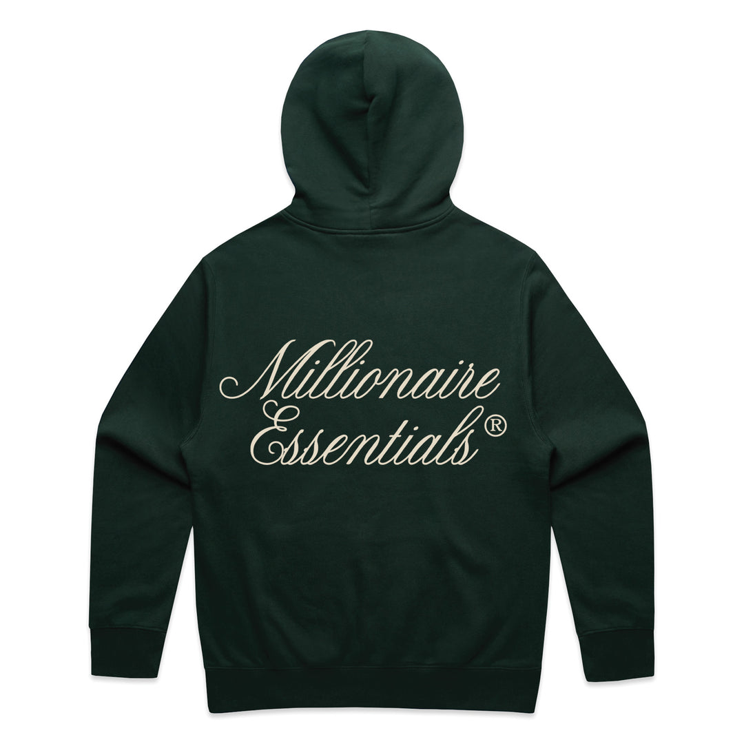 Living In Luxury Millionaire Essentials Emerald Green Hoodie