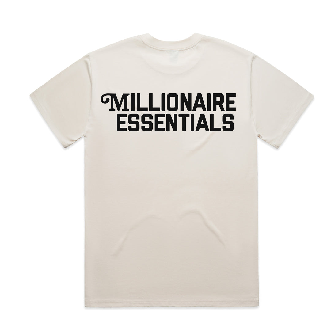Millionaire Essentials Box Logo Heavy Tee (Off White)